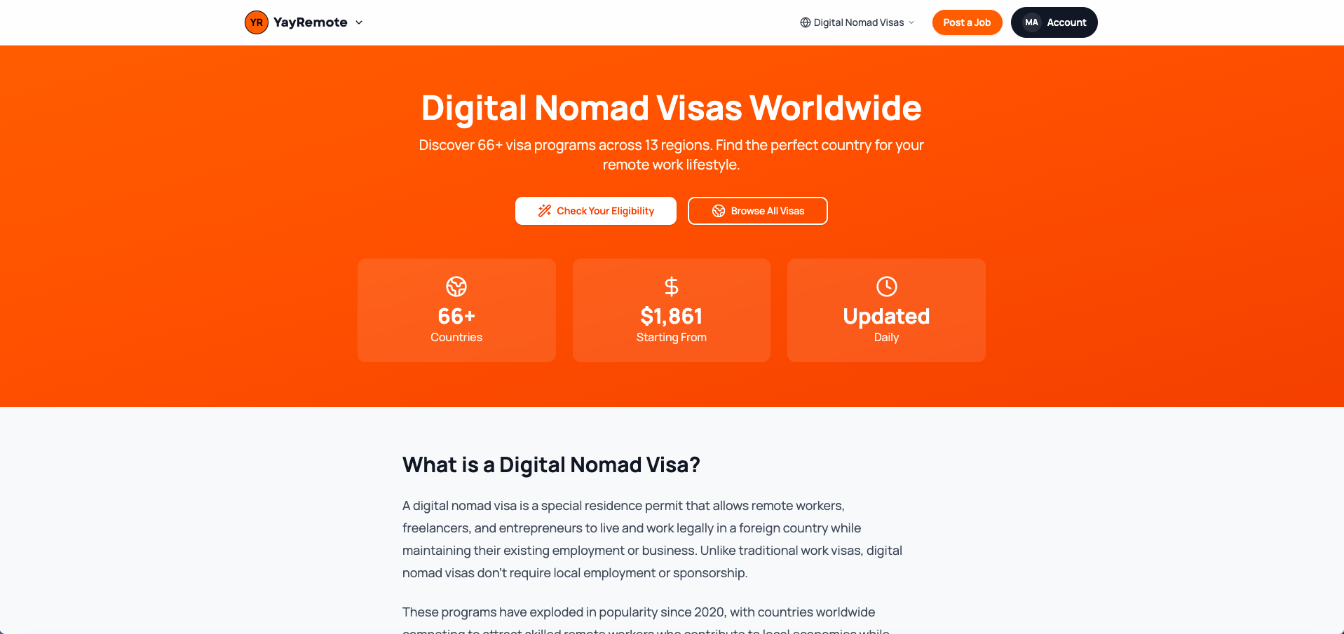 Digital Nomad Visas & Eligibility Wizard gallery image