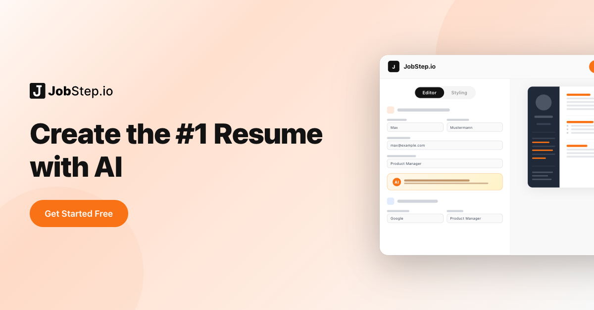 Jobstep - Main product screenshot demonstrating key features and user interface