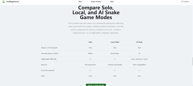 Snake Game screenshot 2
