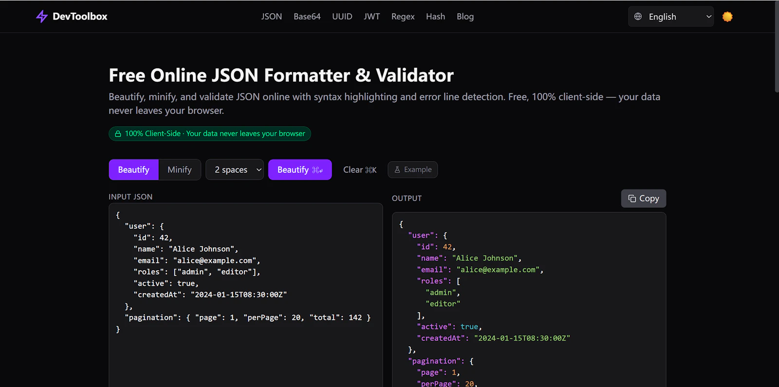 DevToolbox screenshot 4