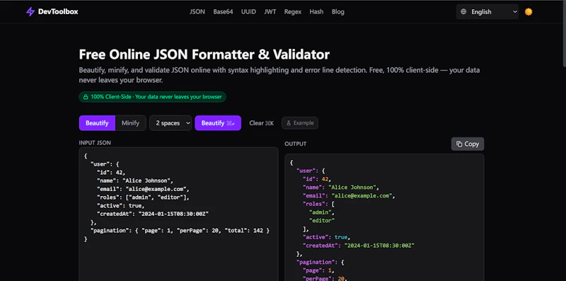 DevToolbox screenshot 4