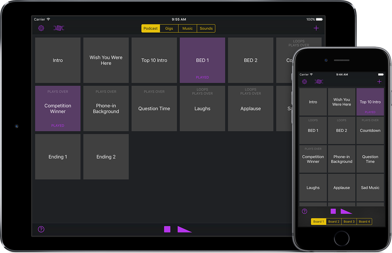 Soundboard Studio A completely new professional soundboard app for