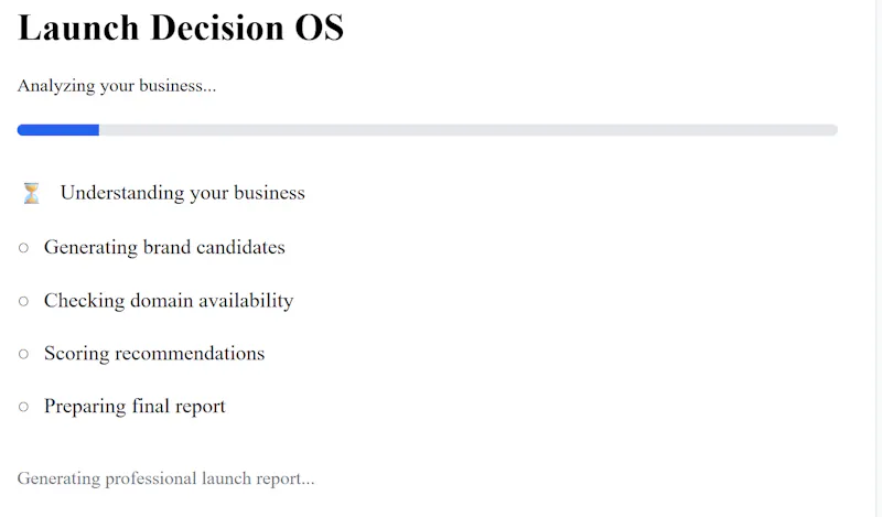 Launch Growth OS screenshot 1