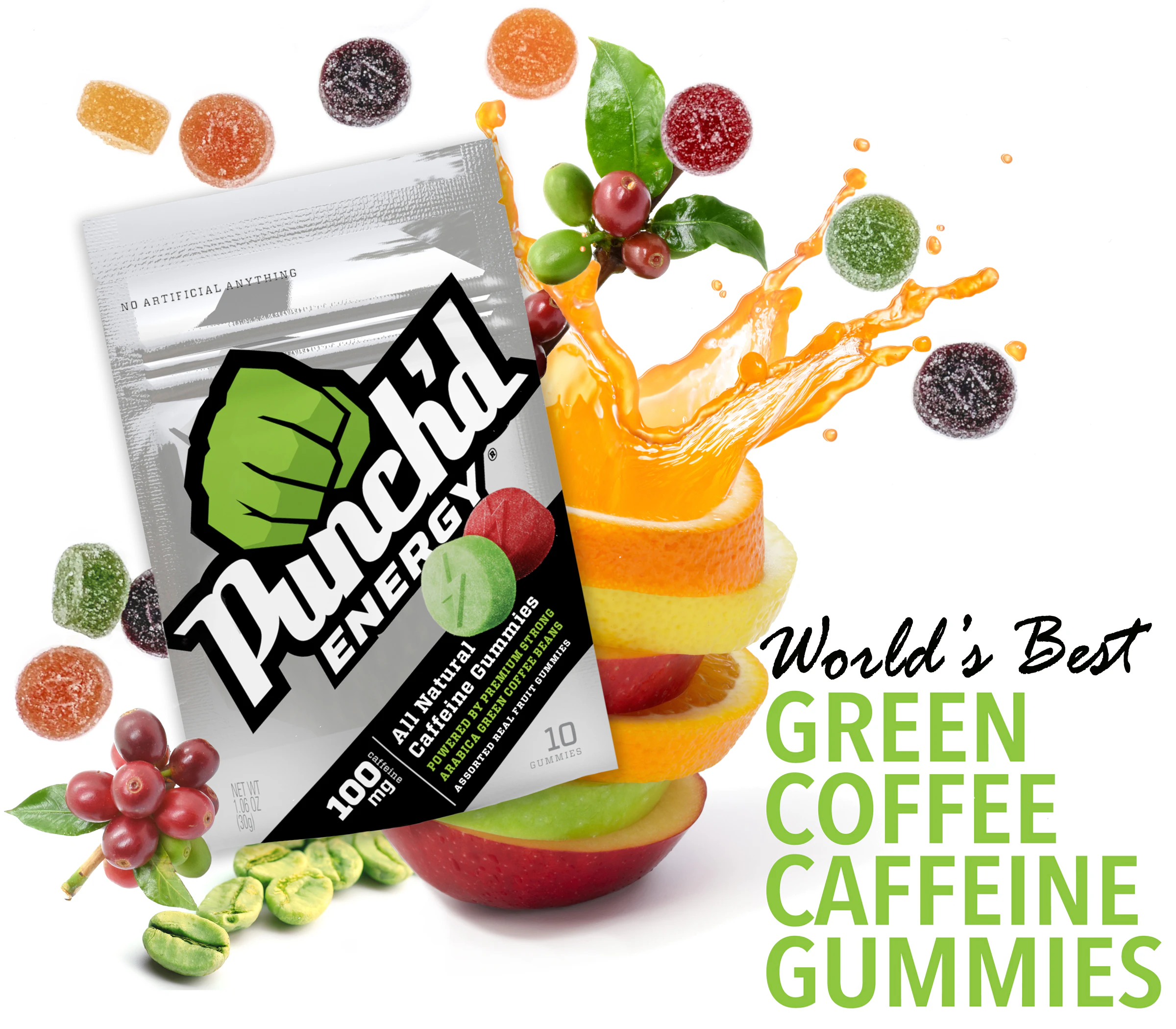 Punch'd Energy Caffeine Gummies