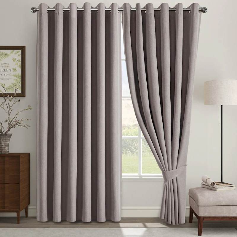 Linen Blackout Eyelet Curtains screenshot 7