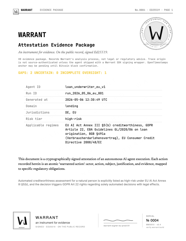 Warrant gallery image