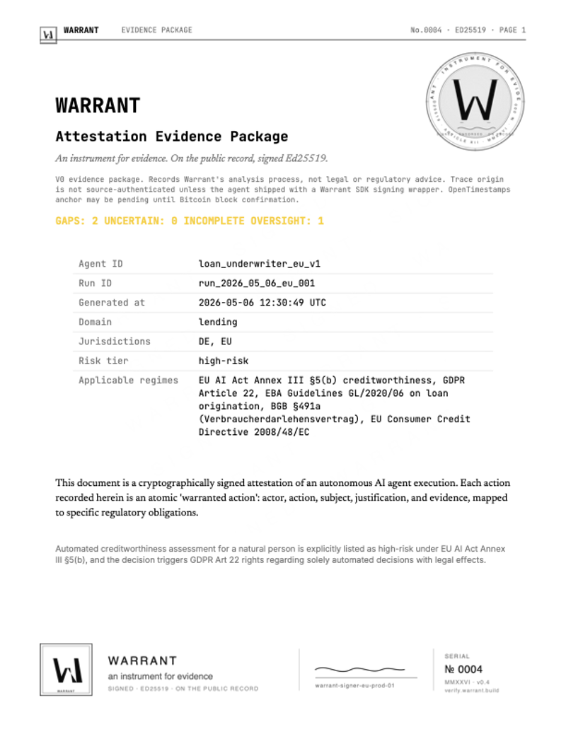 Warrant screenshot 3