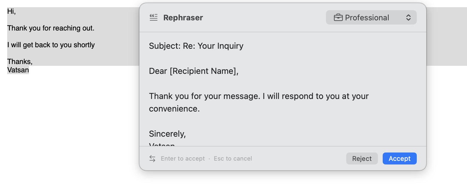 Rephraser gallery image