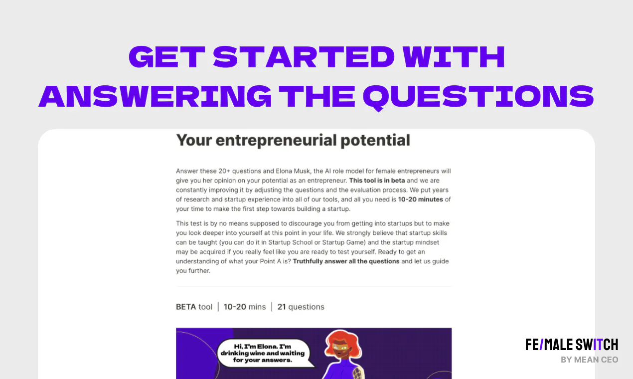 Entrepreneurial potential test for women gallery image