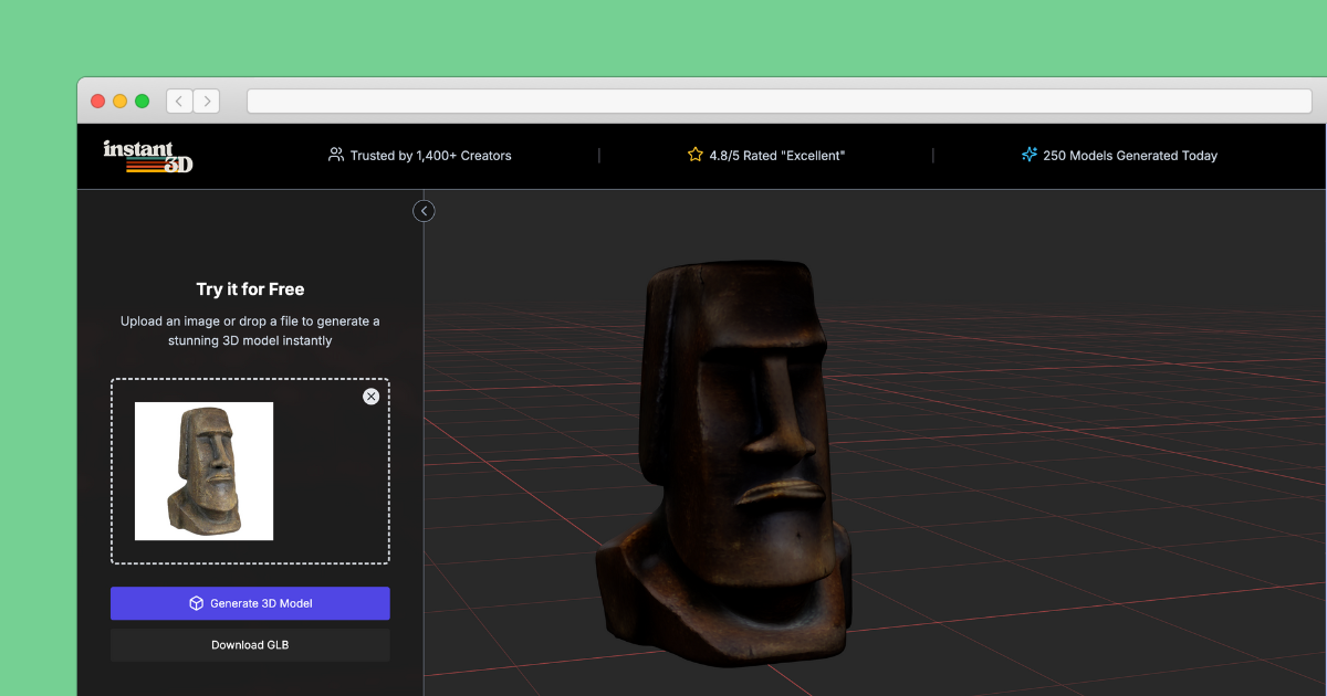 Instant3d.ai - Copilot สำหรับการสร้างสินทรัพย์ 3 มิติสำหรับเครื่องปั่น/ความสามัคคี media 3