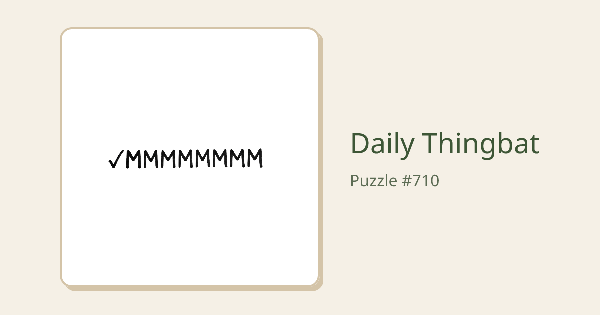 Daily Thingbat - Main product screenshot demonstrating key features and user interface
