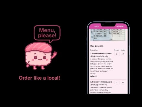 Menu, please! gallery image