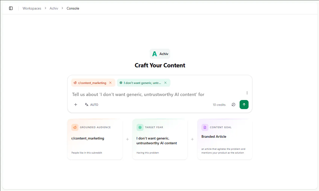Achiv - Stop Guessing What to Write gallery image