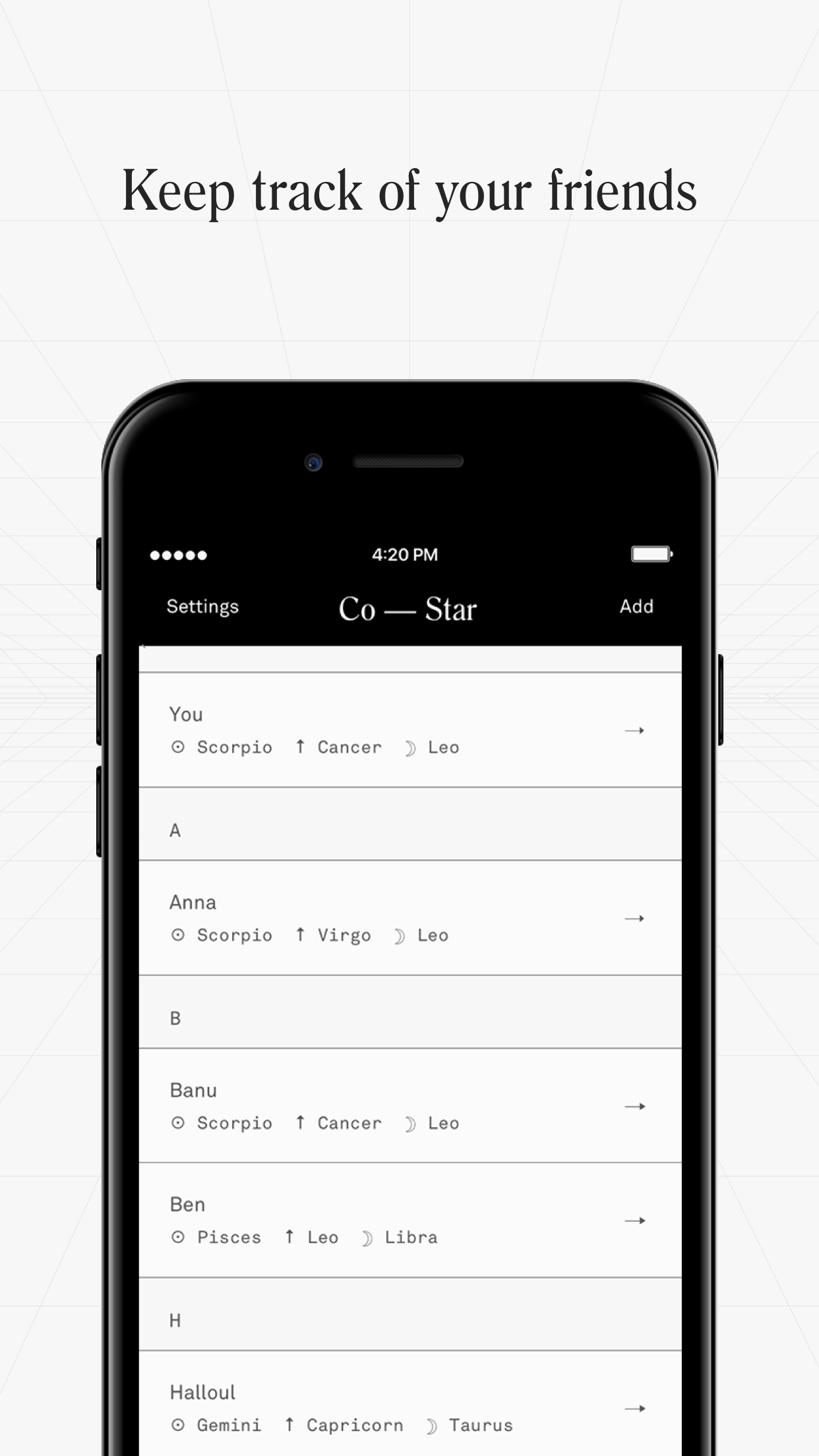 Co—Star Astrology gallery image