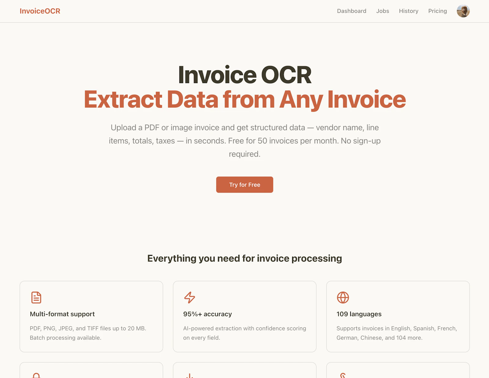 InvoiceOCR screenshot 1