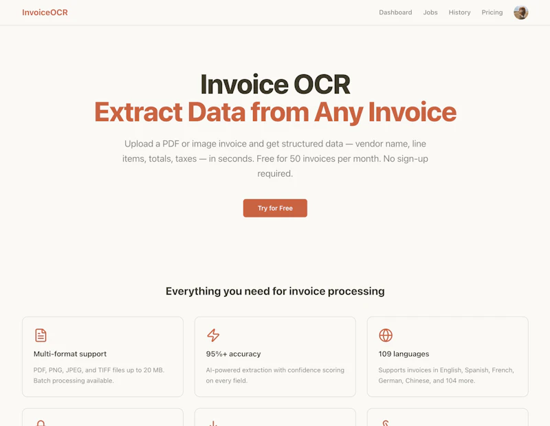 InvoiceOCR screenshot 1