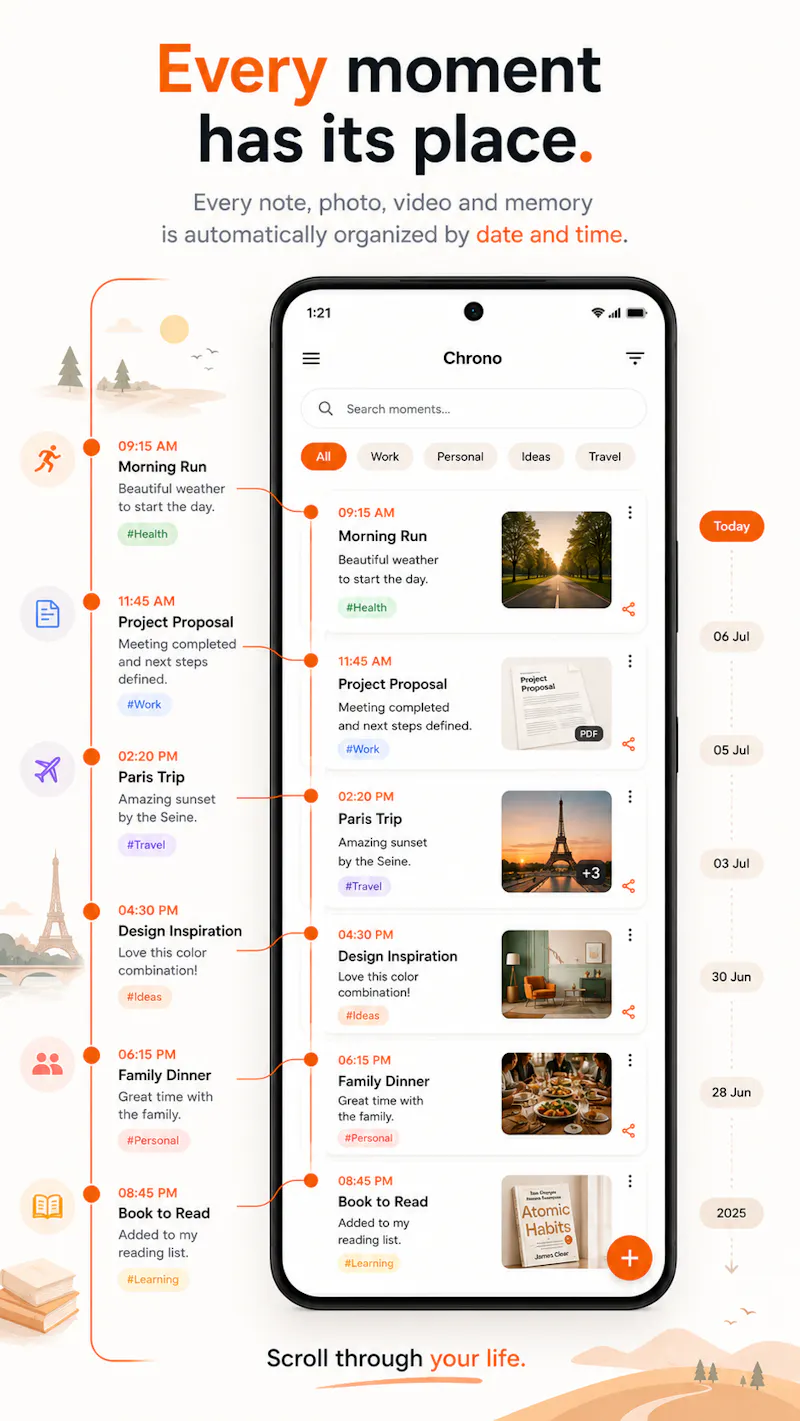 Chrono – Your Personal Life Timeline screenshot 8