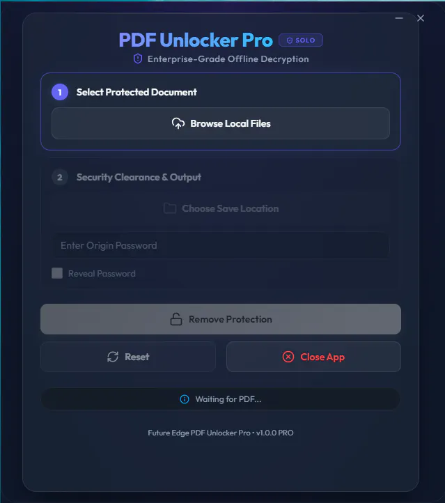 PDF Unlocker Pro screenshot