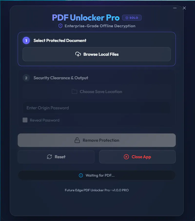 PDF Unlocker Pro screenshot 2