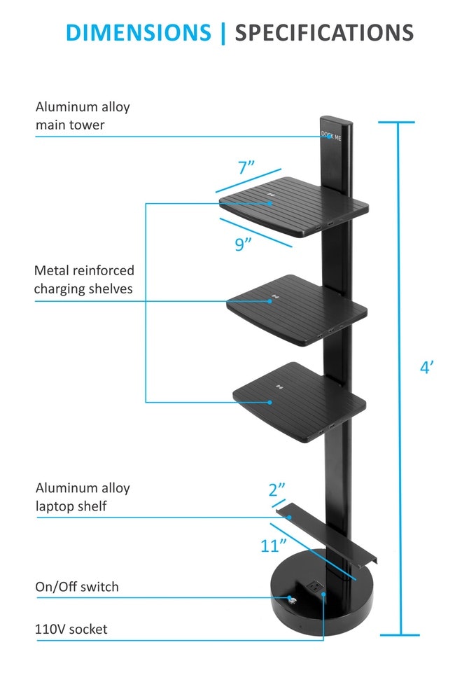 Dock Me - The Multi Level Multi Port Charging Tower gallery image