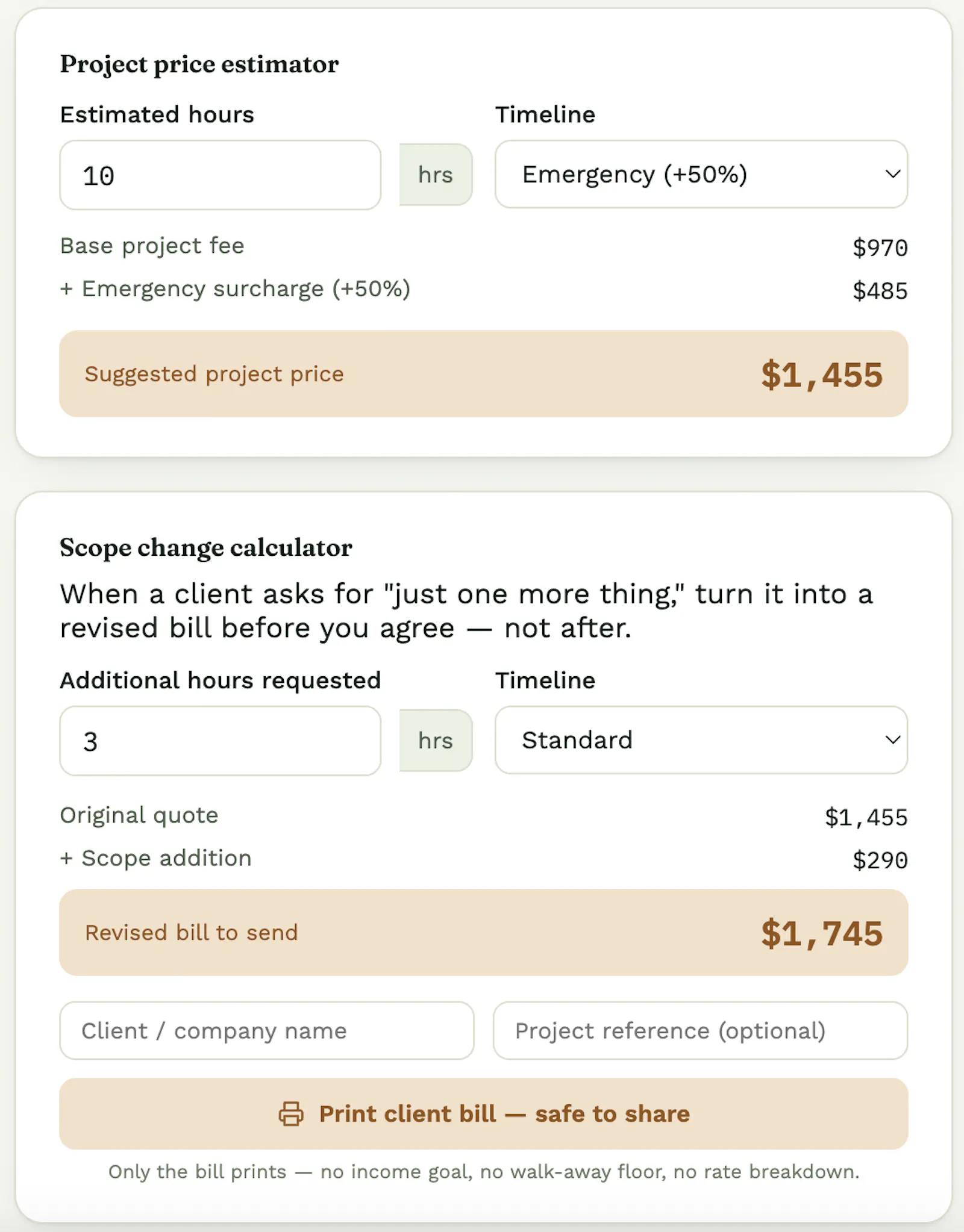 Rate Ledger screenshot 2