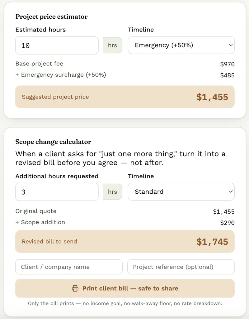 Rate Ledger screenshot 2