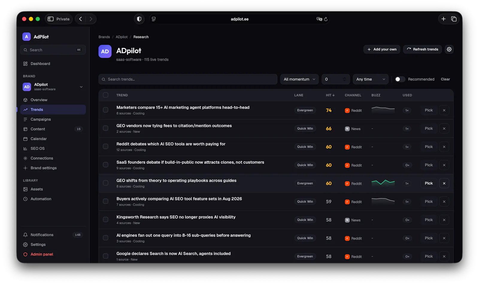 ADpilot screenshot 1