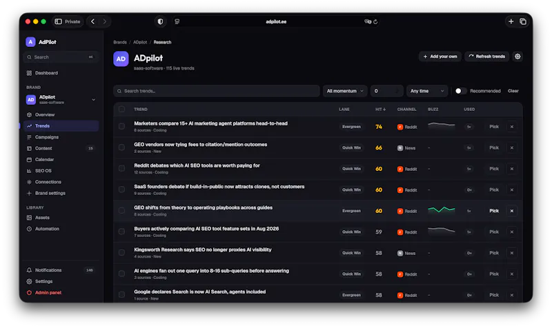 ADpilot screenshot 1