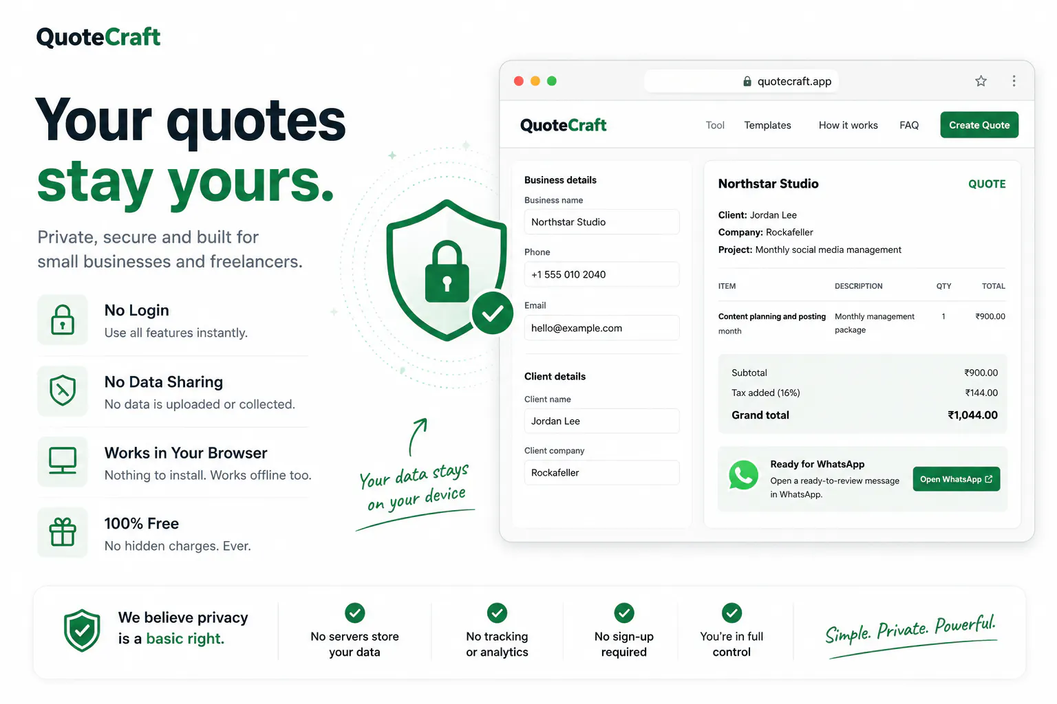 WhatsApp Quote Generator gallery image