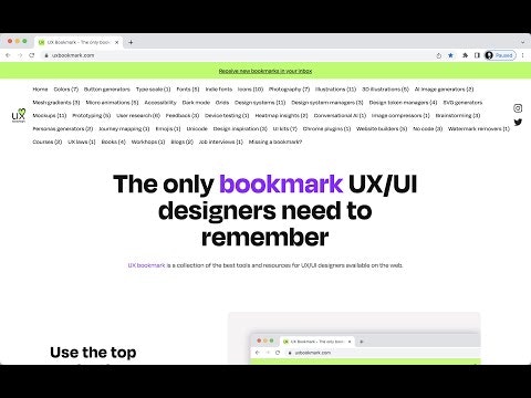 UX Bookmark gallery image
