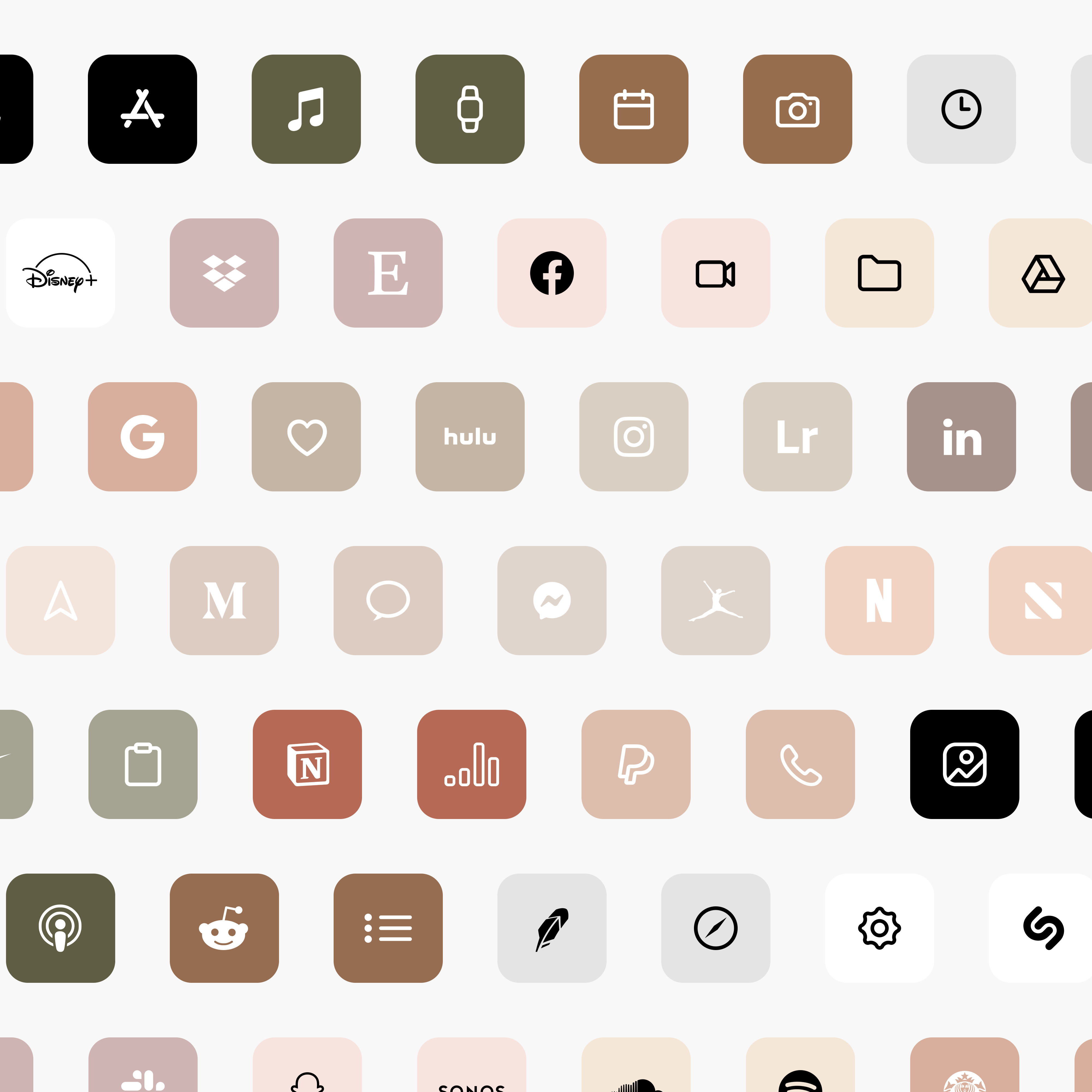Minimal iOS 14 Icons