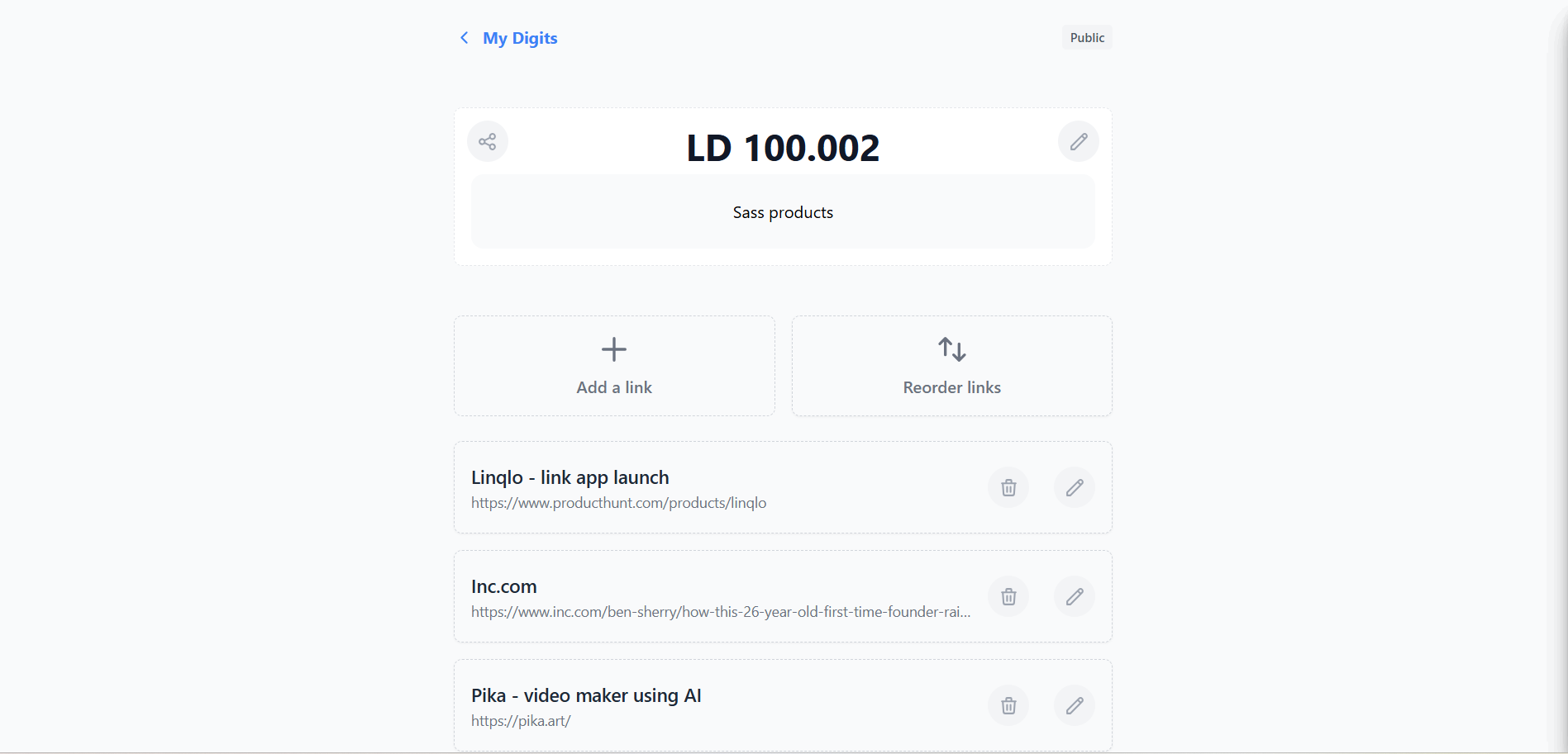 Linkdigits - Link in Ziffern, überall teilen Medien 5