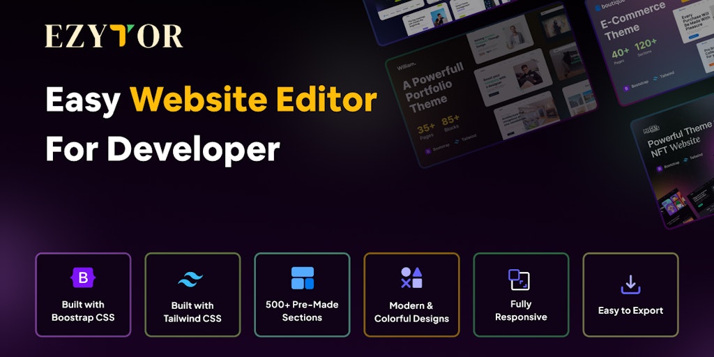 Ezytor - Easy website editor for developer | Product Hunt