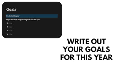 Notion Goals Tracker template gallery image