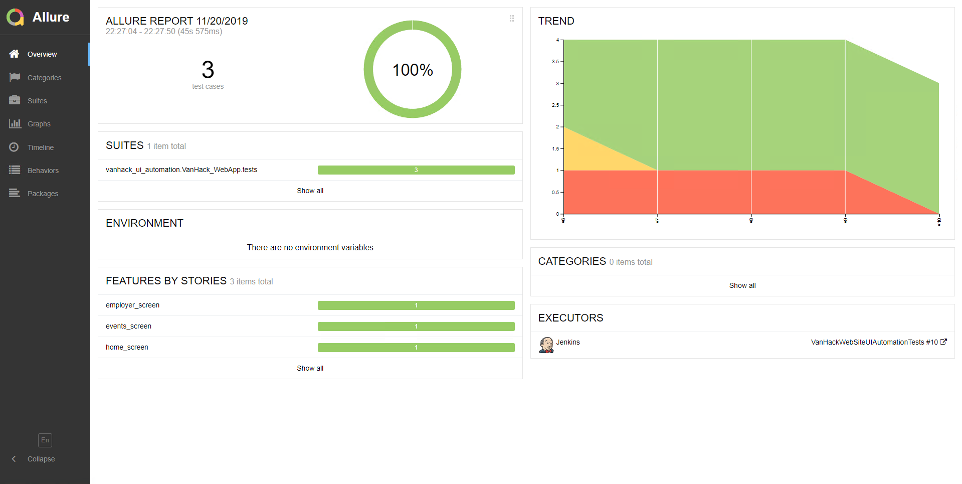 VanHack UI automation test POC gallery image