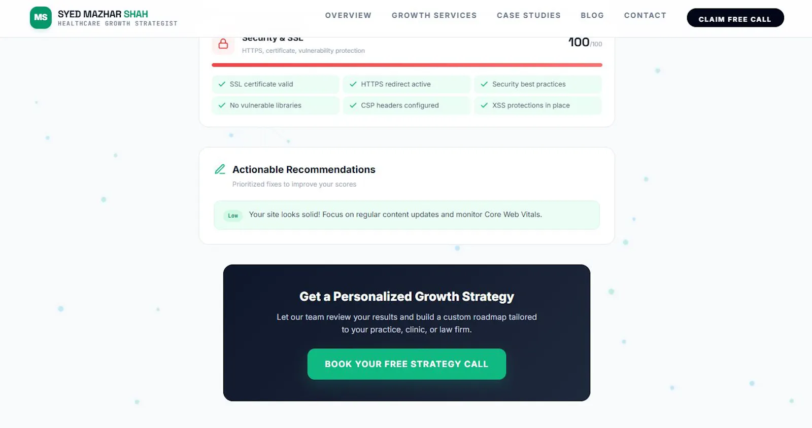 Free SEO Audit Tool screenshot 2