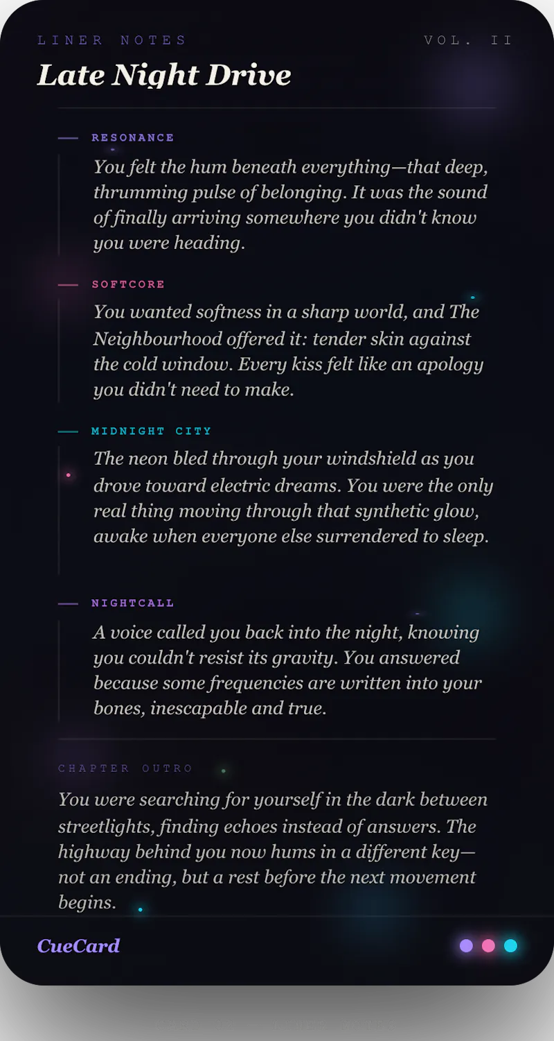 CueCard — Archive Your Era screenshot 3