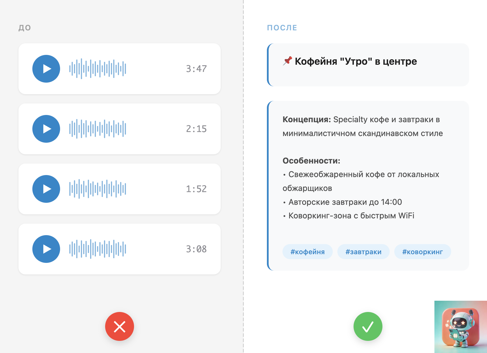 VoiceKit - Audio to text in Telegram gallery image
