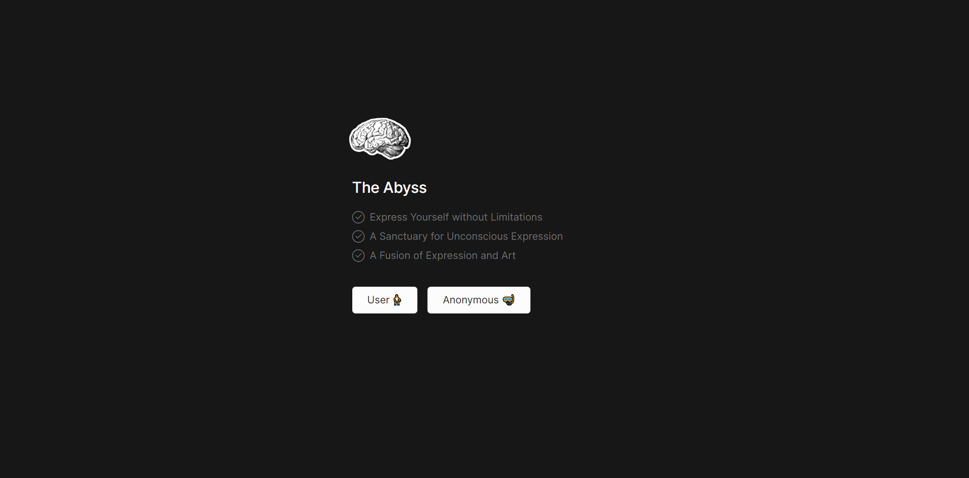 startuptile The Abyss-An ultra-minimal platform to let your thoughts out