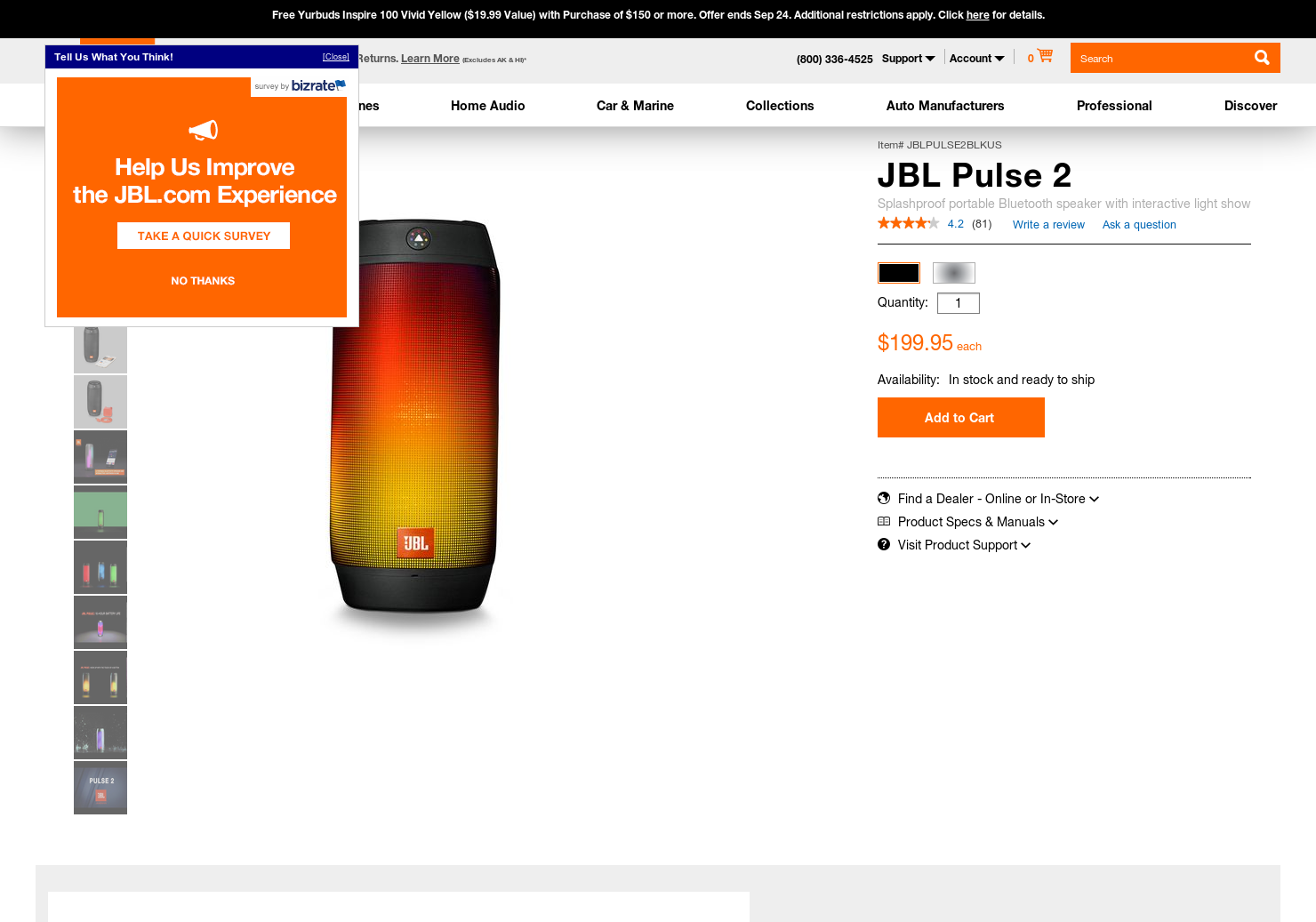 JBL Pulse 2 Speakers gallery image