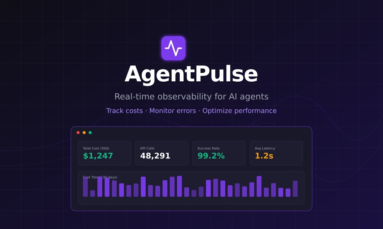 AgentPulses – AI Agent Observability gallery image