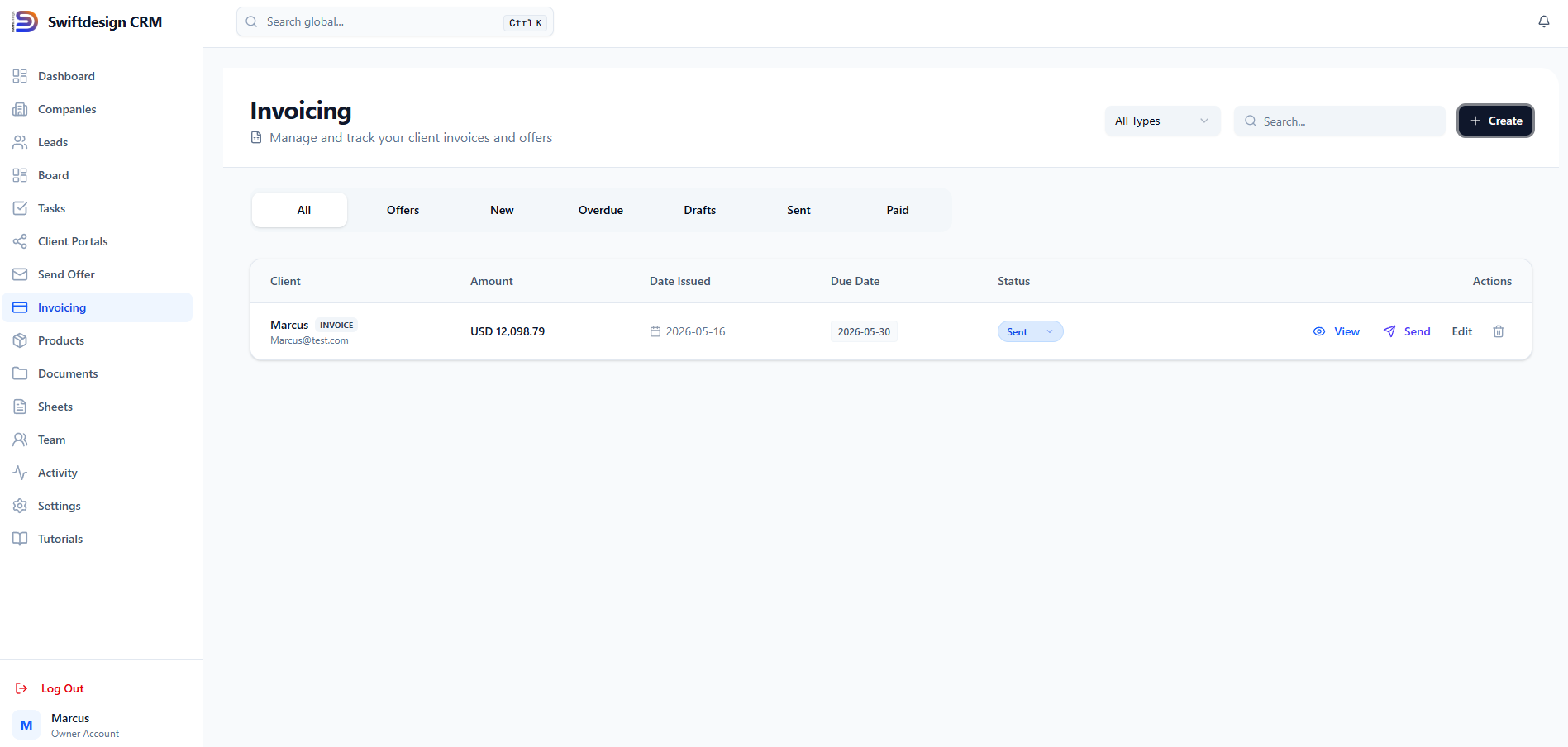 SwiftDesign CRM gallery image