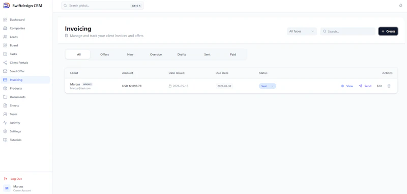 SwiftDesign CRM screenshot 9