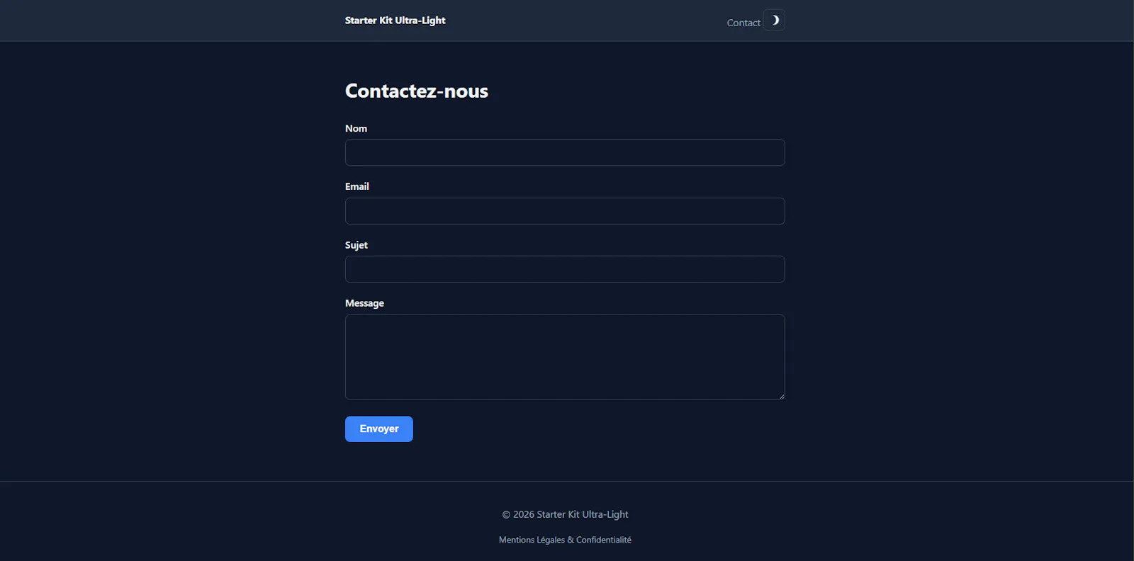 Ultra-Light PHP Starter Ki screenshot 2