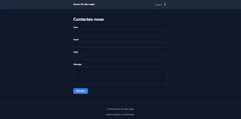 Ultra-Light PHP Starter Ki screenshot 2