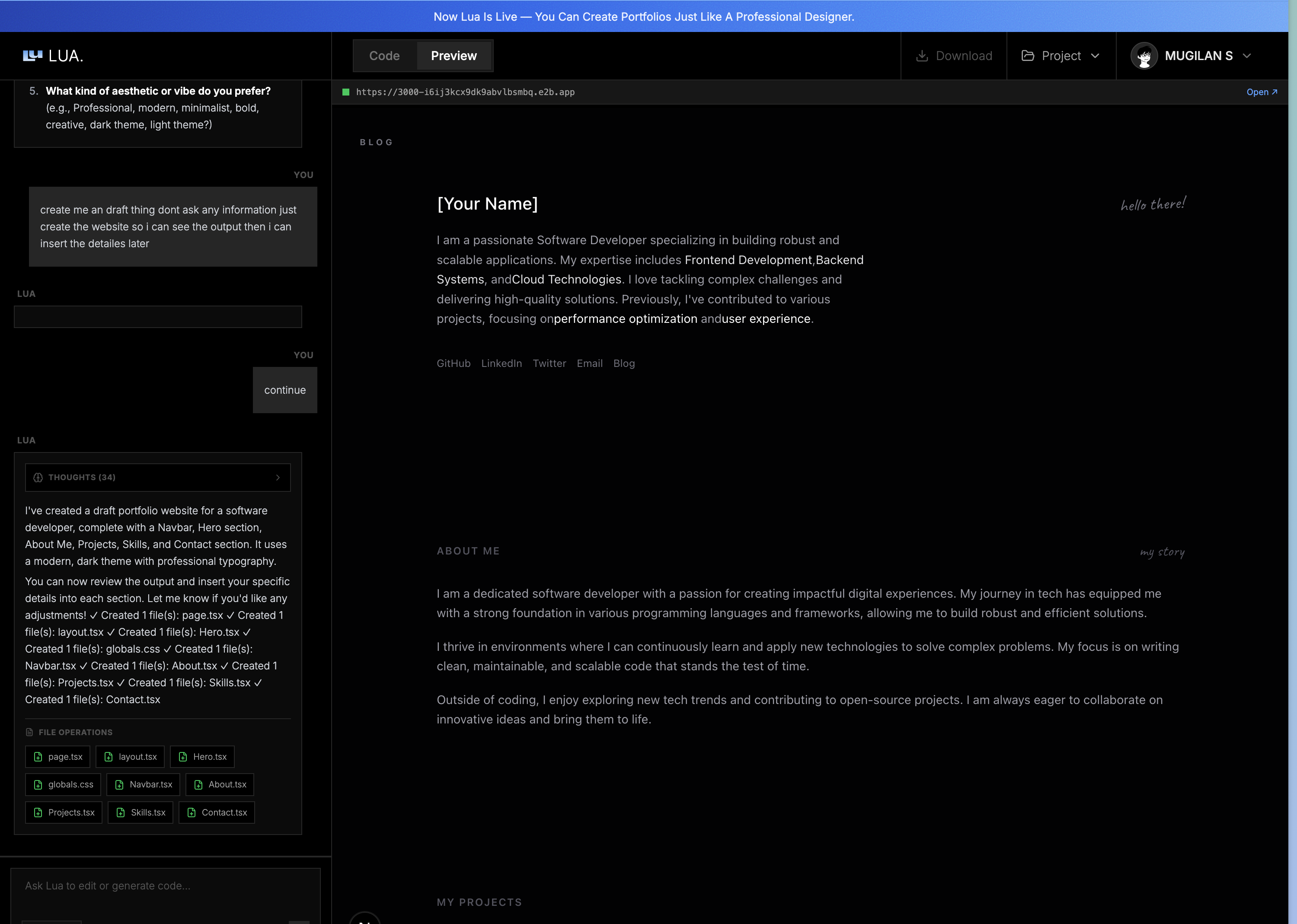 Lua - Screenshot 2 showing product features and functionality