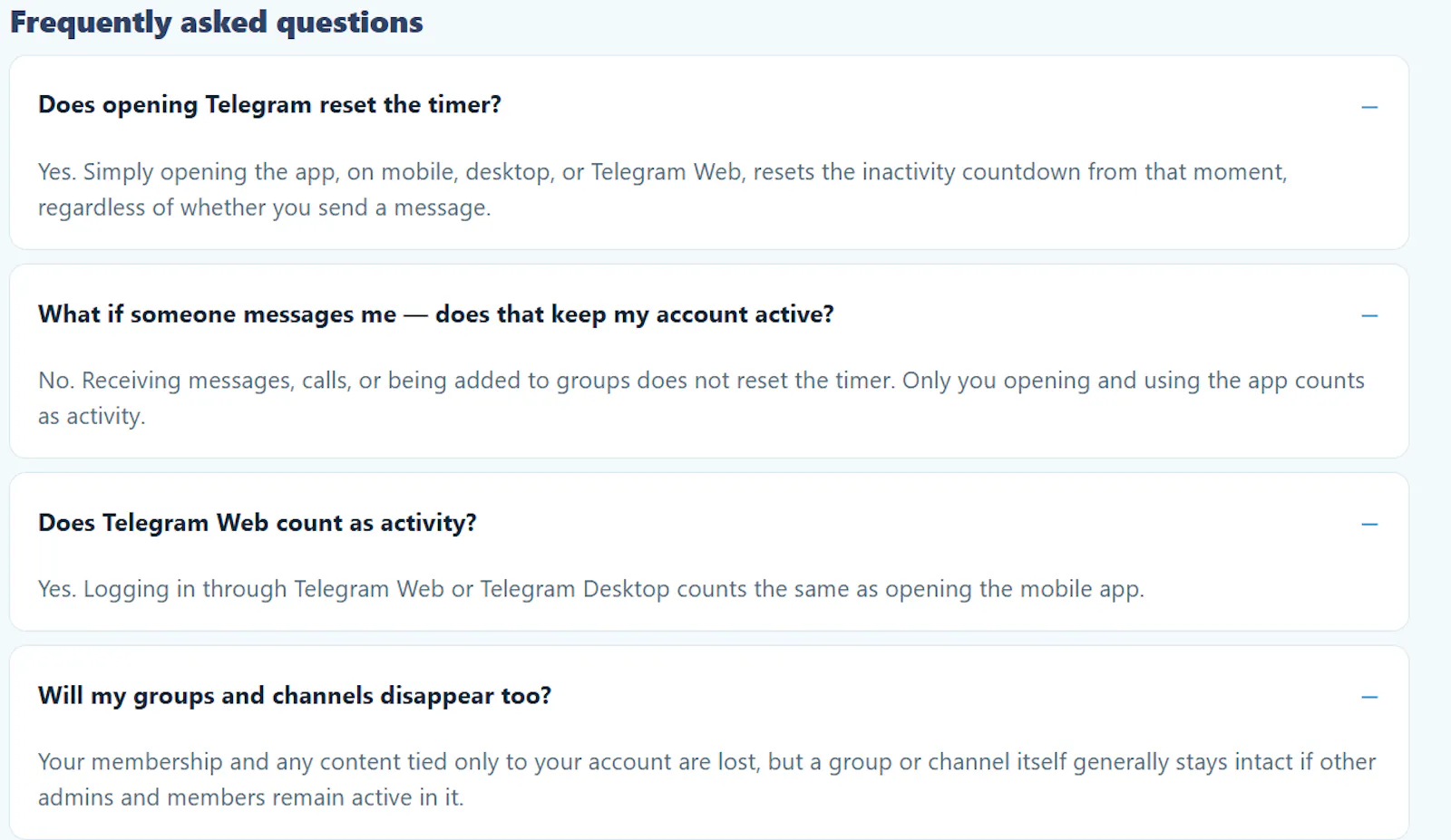Telegram Inactivity Calculator screenshot 3