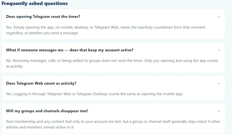 Telegram Inactivity Calculator screenshot 3