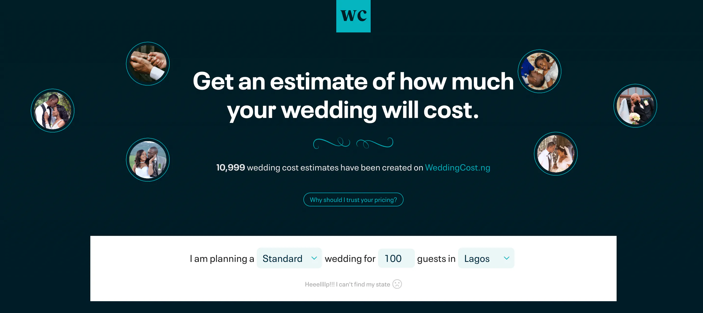 Wedding Cost Calculator