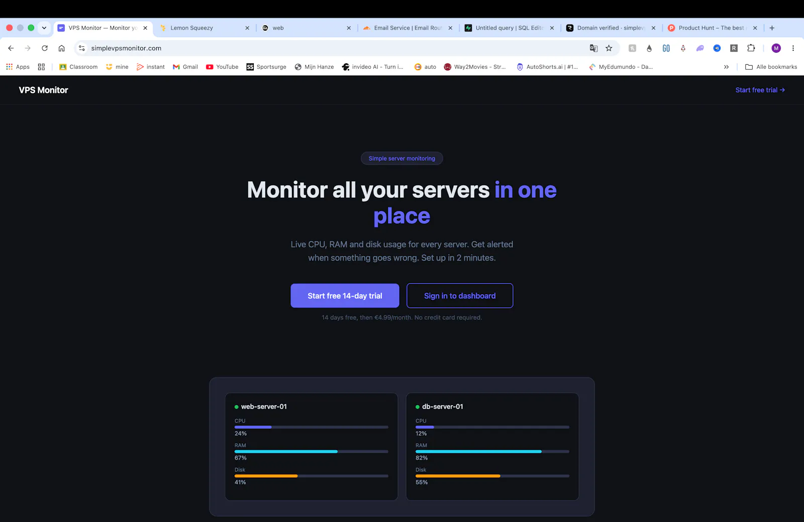 VPS Monitor screenshot 1